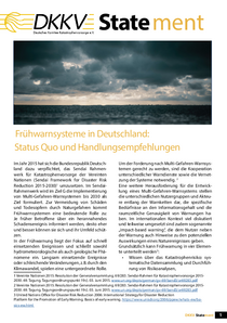 Dkkv-Statement “Frühwarnung in Deutschland”