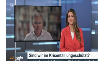 Fernsehbeitrag von Prof. Martin Voss: Wie krisenfest ist Deutschland?