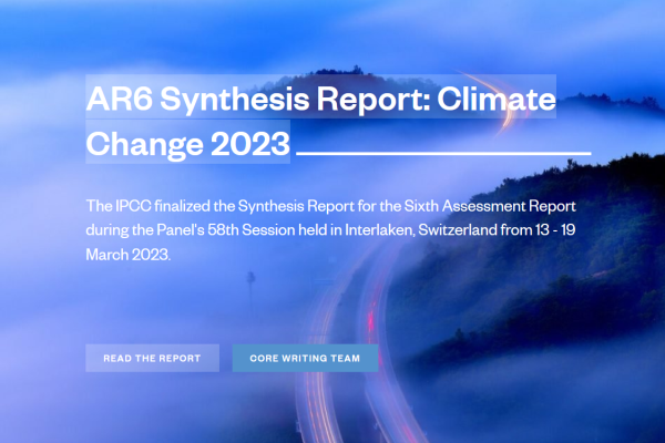 IPCC Synthesis Report on the Sixth Assessment Report published