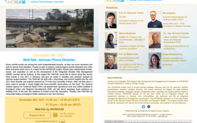 INCREASE WebTalk | German Flood Disaster Event 2021