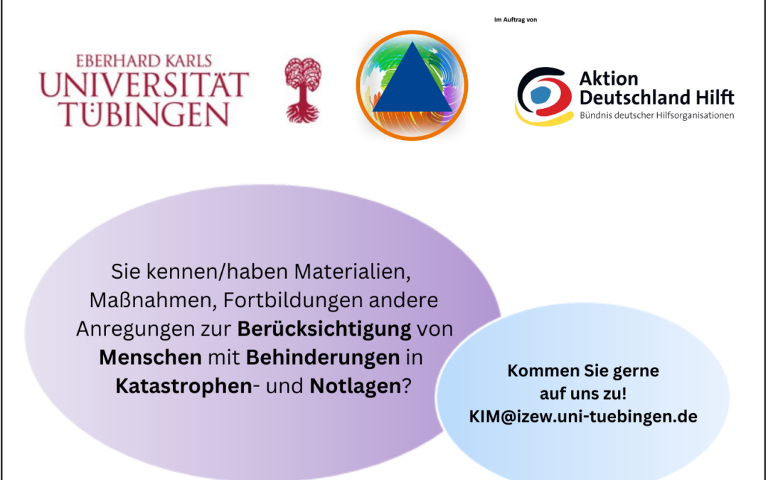 People with disabilities in German disaster management – We need your knowledge!