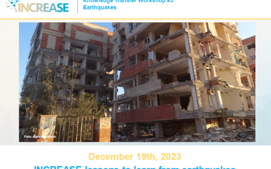 INCREASE lessons to learn from earthquakes – Knowledge transfer workshop #3