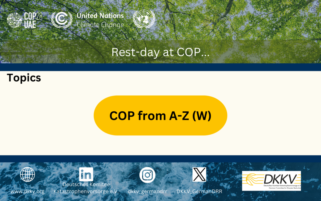 COP from A-Z (W) – Rest-day at COP