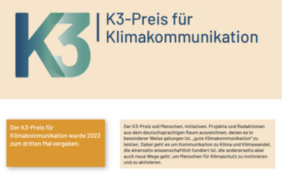 K3-Preis für Klimakommunikation 2024