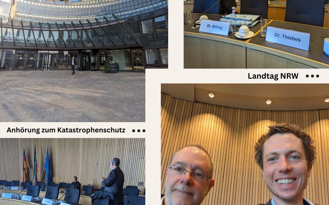 Anhörung zum europäischen Katastrophenschutz im Landtag NRW