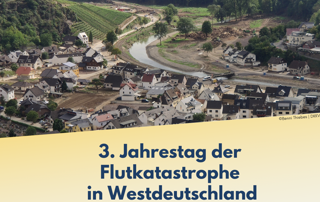 3. Jahrestag der Flutkatastrophe in Westdeutschland