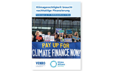 Climate justice needs sustainable financing – demands for the 29th World Climate Conference by Climate Alliance Germany and VENRO