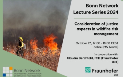 Anmeldung: Consideration of justice aspects in wildfire risk management | Bonn Network Lecture Series 2024