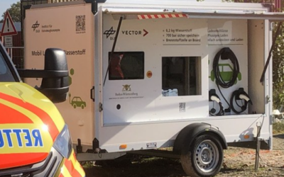 DLR charging station used in rescue exercise