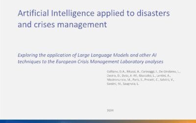 New study: Use of artificial intelligence for crisis management in the EU