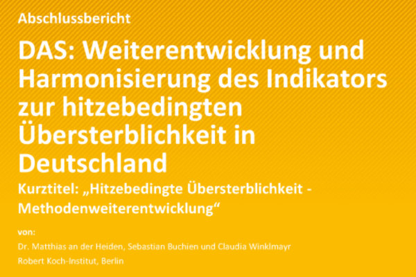 Neuer Bericht zur hitzebedingten Übersterblichkeit in Deutschland