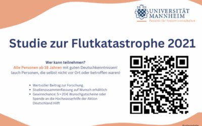 Studie zu psychologischen Auswirkungen der Flutkatastrophe 2021