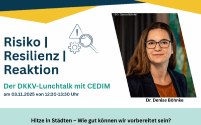 Risiko I Resilienz I Reaktion: vierte Lunchtalk-Session am Montag!