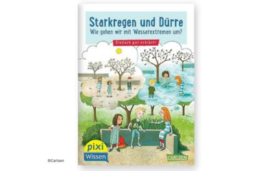 Pixi-Wissen jetzt auch als Video: Starkregen und Dürre kindgerecht erklärt