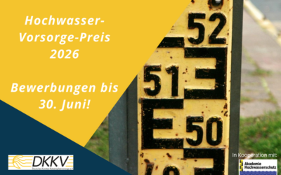 Hochwasser-Vorsorge-Preis 2026: Jetzt bewerben