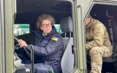 THW-Präsidentin Sabine Lackner besucht Partnerorganisationen in Kyjiw