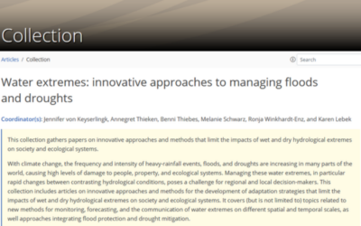 WaX‑Kollektion zu Wasserextremen in HESS/NHESS: Innovative Ansätze für Hochwasser und Dürre wächst weiter