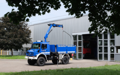 Verstärkung im THW-Fuhrpark: Neue Unimogs mit Ladekran