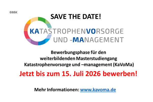 Bewerbungsphase für „KaVoMa“ MasterStudiengang läuft nur noch 14 Tage